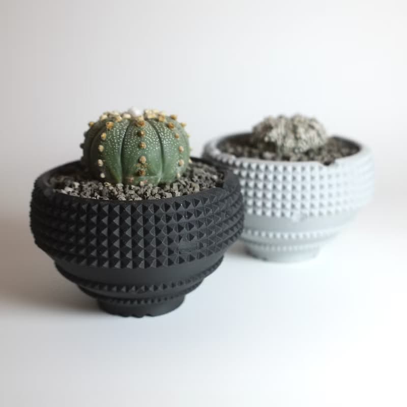 CBP004植木鉢 原創設計/3D列印/多肉塊根植物/盆器盆栽/送禮