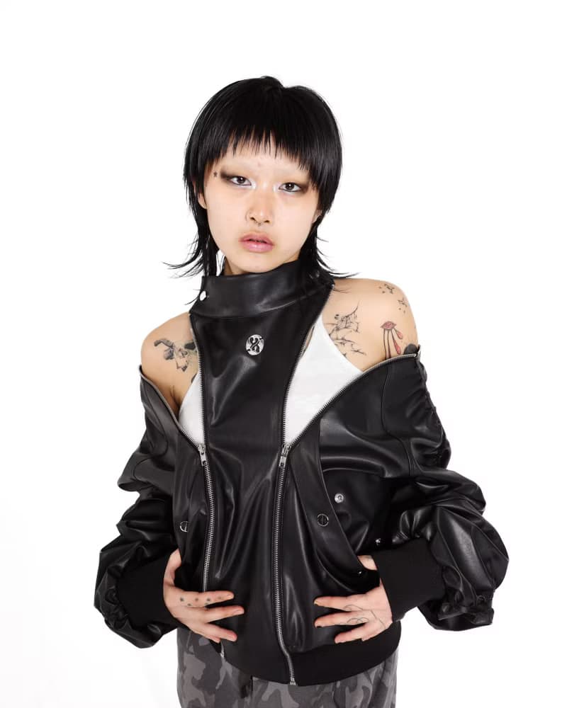 CACTUS VEGAN LEATHER BIKER JACKET