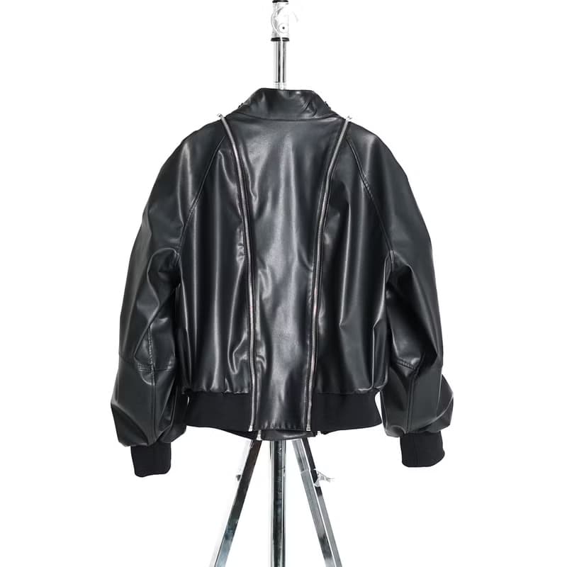 CACTUS VEGAN LEATHER BIKER JACKET