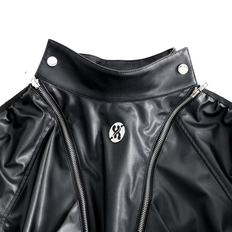 CACTUS VEGAN LEATHER BIKER JACKET