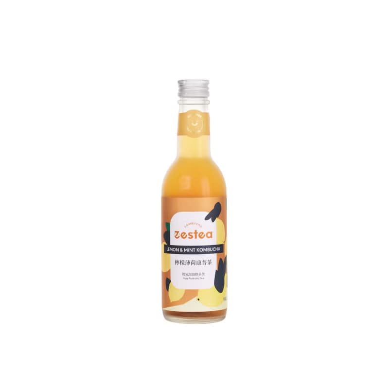 Zestea檸檬薄荷康普茶 300ML*12瓶 (無添加、富含益生菌)