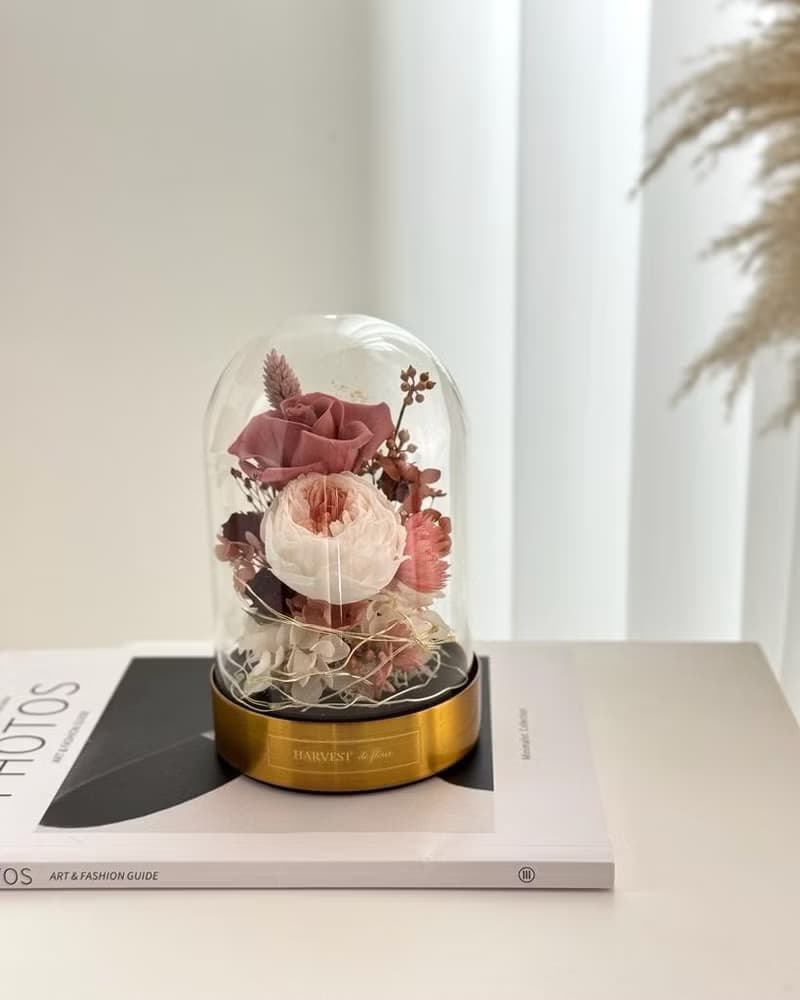 永生玫瑰玻璃罩 (出貨附禮盒包裝)