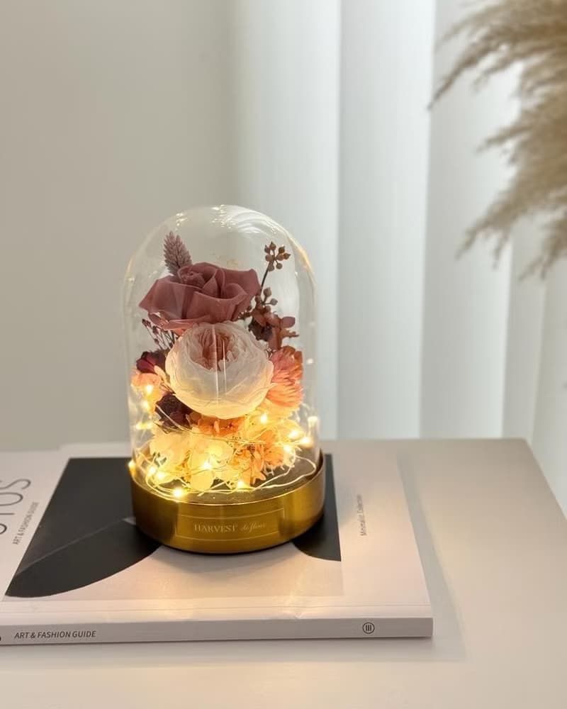永生玫瑰玻璃罩 (出貨附禮盒包裝)
