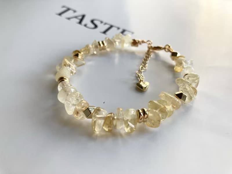 提升財運 自信行動力 黃水晶手鏈