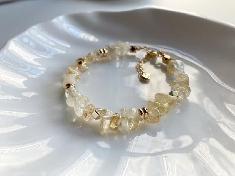 提升財運 自信行動力 黃水晶手鏈