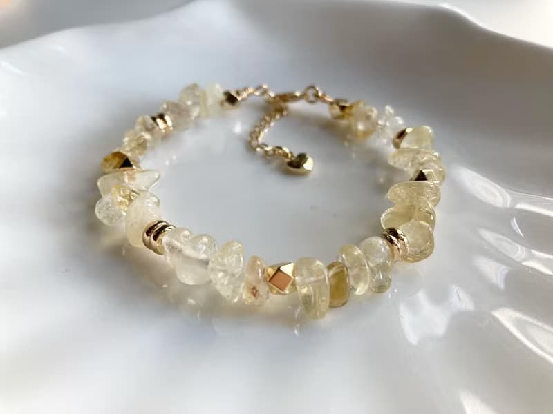 提升財運 自信行動力 黃水晶手鏈