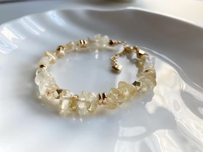 提升財運 自信行動力 黃水晶手鏈