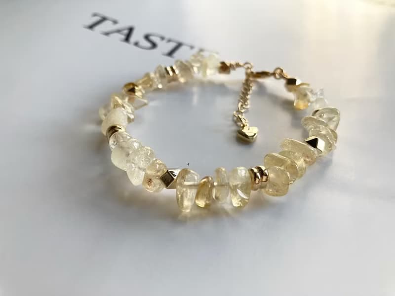 提升財運 自信行動力 黃水晶手鏈