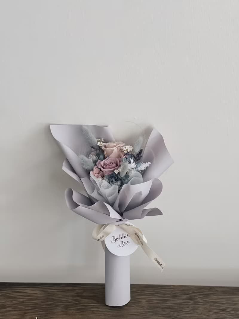 【永生玫瑰花花束】• 情人節/永生玫瑰花/永生玫瑰花花束/玫瑰花