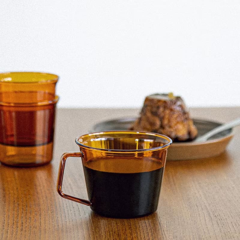 日本KINTO CAST AMBER琥珀色玻璃馬克杯 220ml