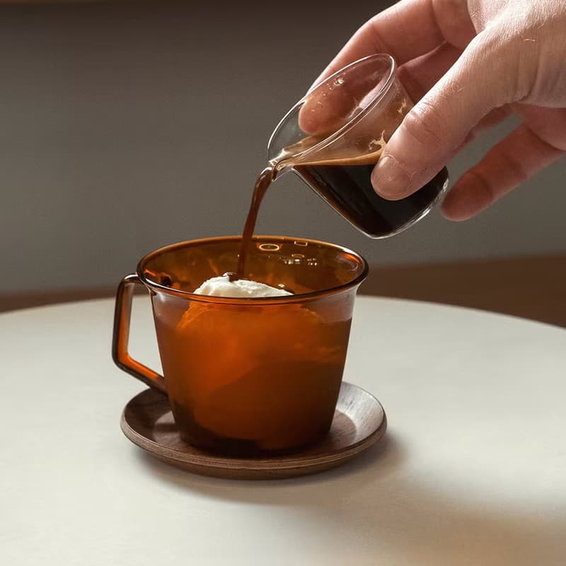日本KINTO CAST AMBER琥珀色玻璃馬克杯 220ml