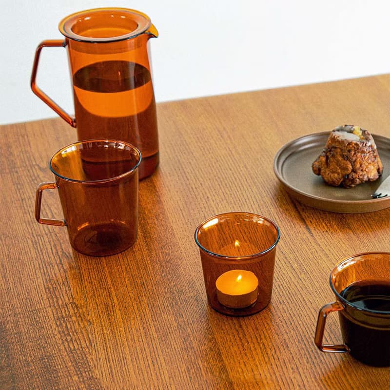 日本KINTO CAST AMBER琥珀色玻璃馬克杯 220ml