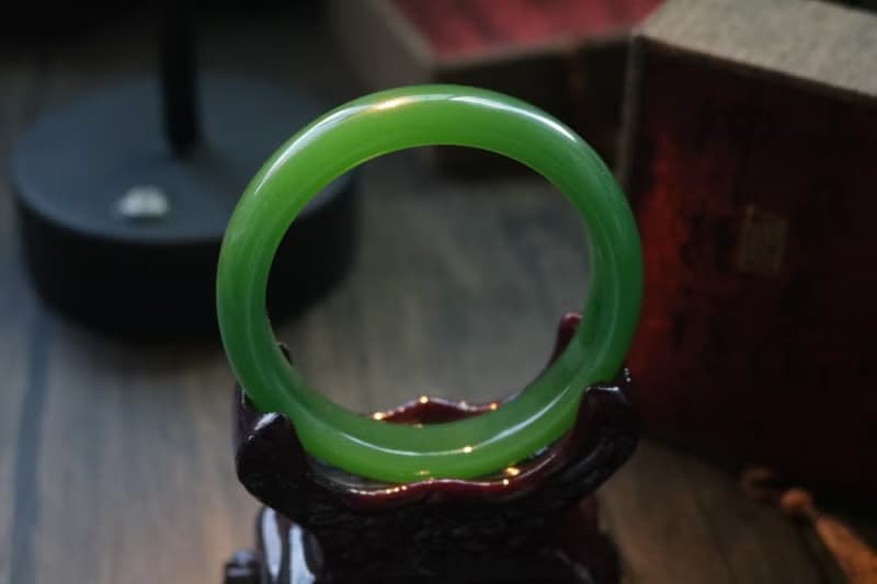 天然和田玉碧玉收藏級手鍊 高檔禮盒裝