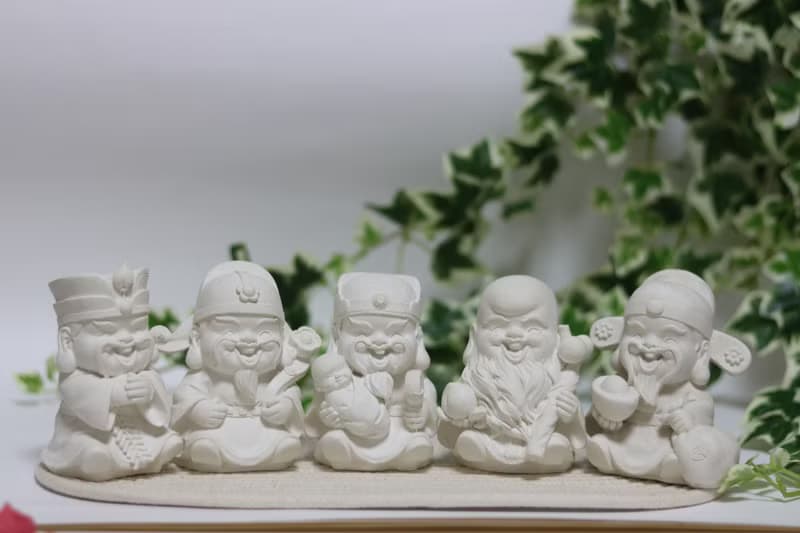 福祿壽喜財五福神 擴香石 附繩盤