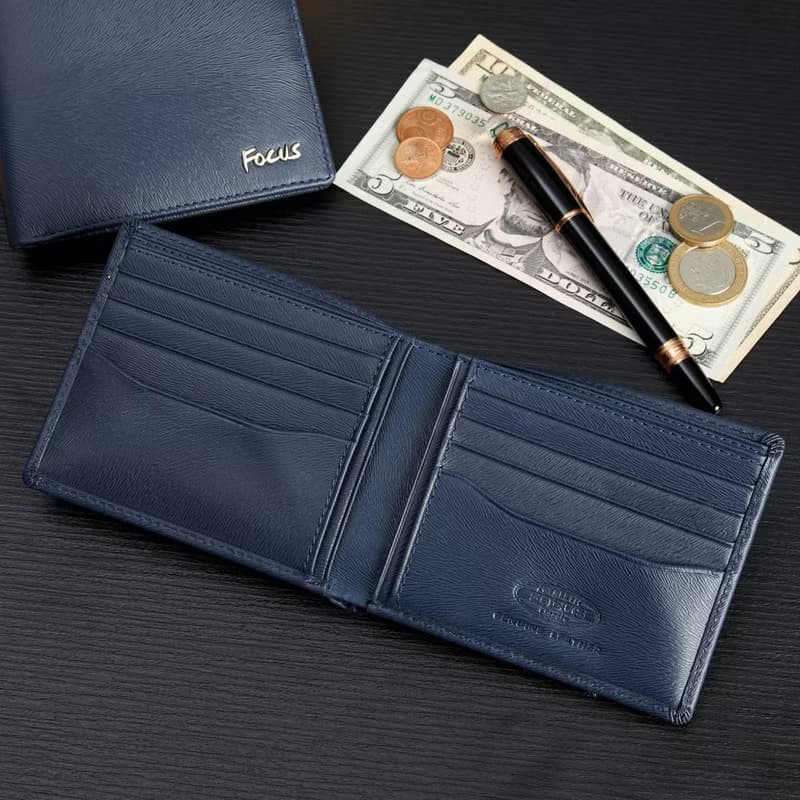 【情人節禮物】真皮RFID防盜皮夾 / 8卡左右翻男短夾 / 男錢包