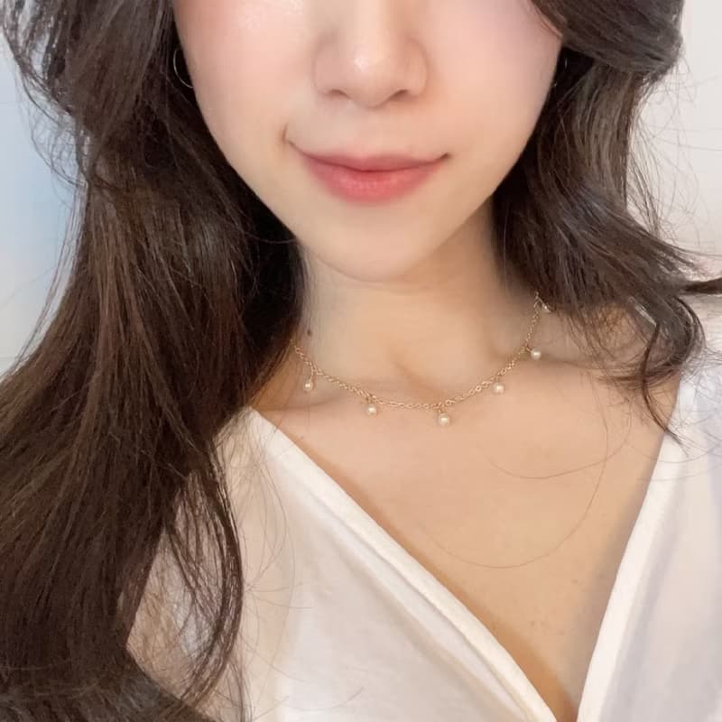 法式小珍珠鎖骨鏈_Glowworm