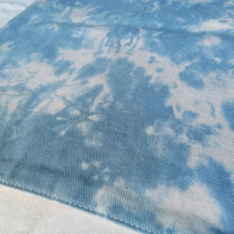 Cotton tie dyed placemat and coasters, Set of 2, set of 4, Blue, Indigo