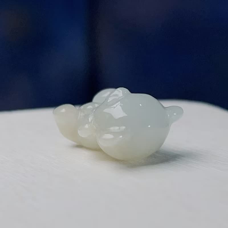 白翡翡翠熊熊 | 天然緬甸玉A貨翡翠 | 送禮