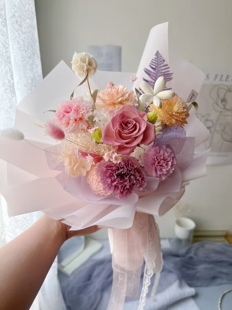 【生日花束】flower-of-life 時光深處的花 日本永生玫瑰花束