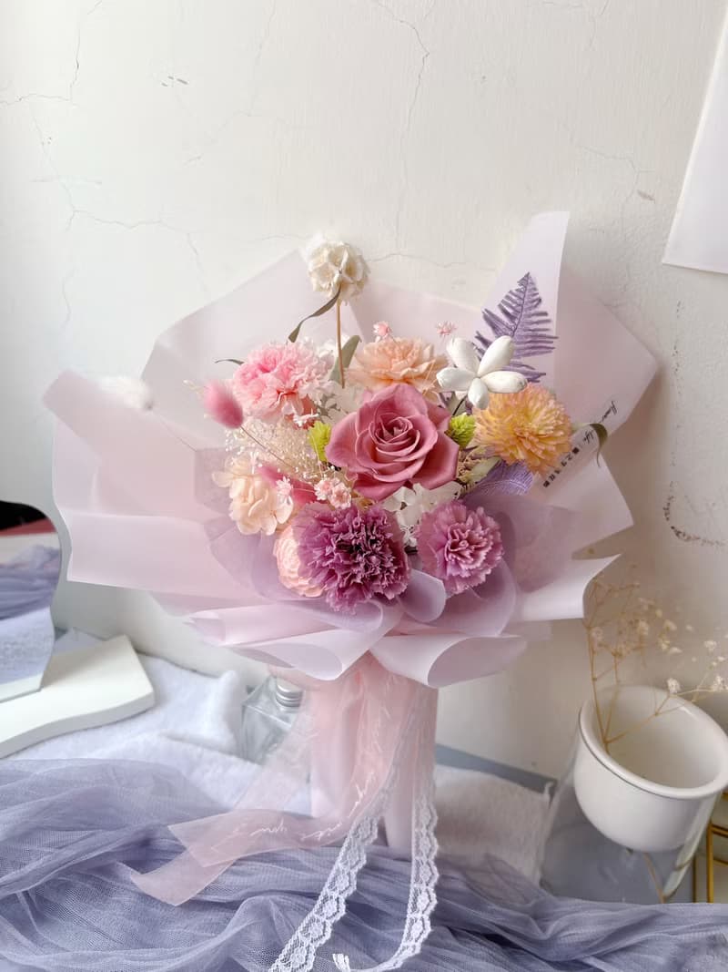 【生日花束】flower-of-life 時光深處的花 日本永生玫瑰花束
