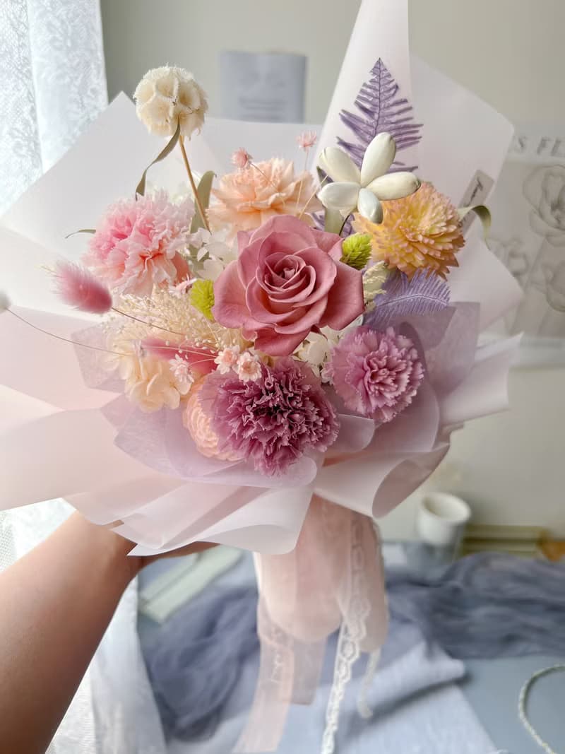 【生日花束】flower-of-life 時光深處的花 日本永生玫瑰花束