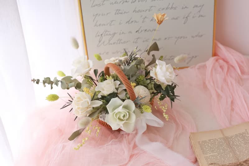 綠野仙蹤。提籃盆花 永生花 開幕花禮 祝賀花禮