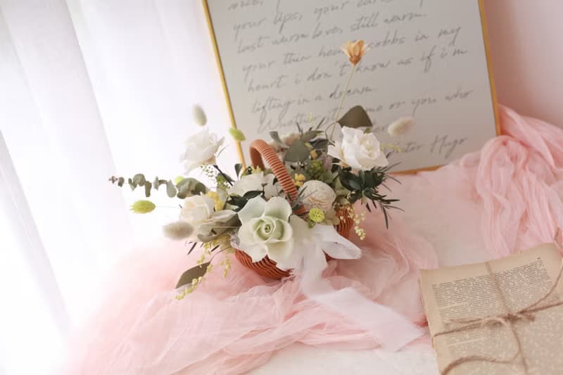 綠野仙蹤。提籃盆花 永生花 開幕花禮 祝賀花禮