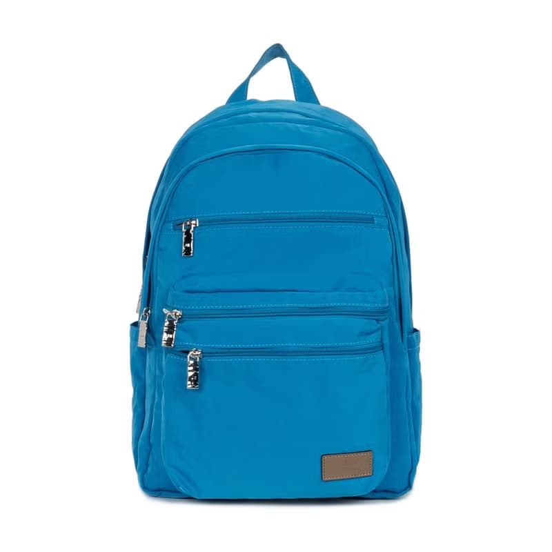 後背包-風旅雙拉鍊防潑水後背包-6003-16-多色任選