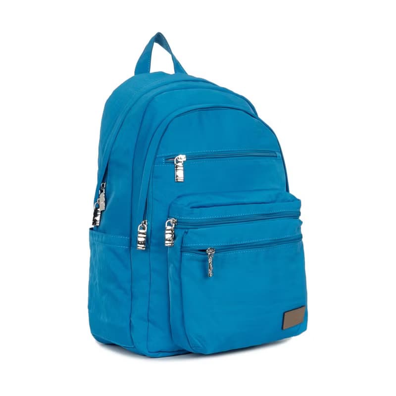 後背包-風旅雙拉鍊防潑水後背包-6003-16-多色任選