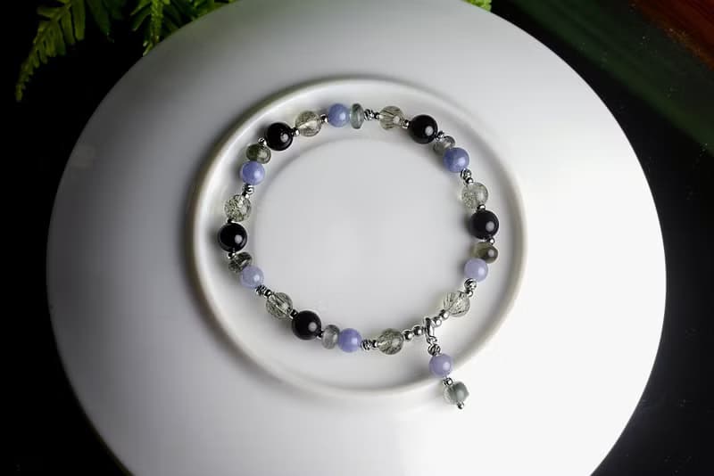 【神山晶礦】月幕林中藍夜/綠髮/丹泉/黑曜石