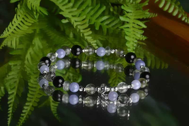 【神山晶礦】月幕林中藍夜/綠髮/丹泉/黑曜石