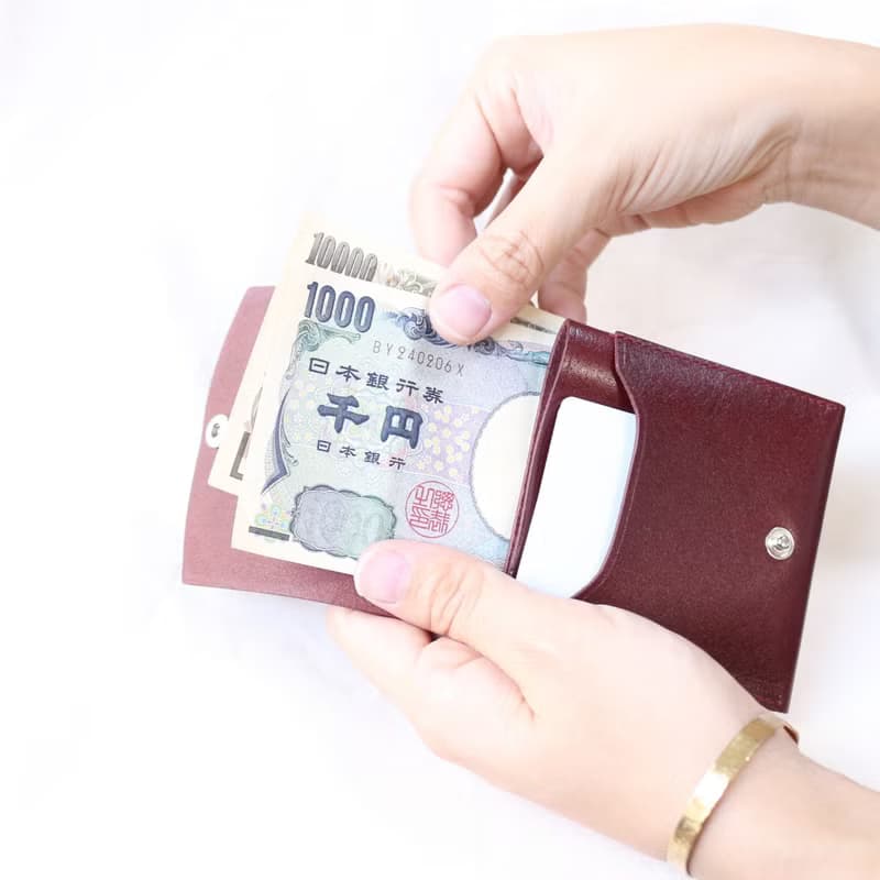 moneyclip folder 二つ折りの革財布