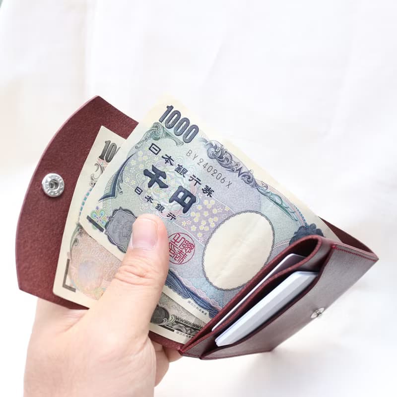 moneyclip folder 二つ折りの革財布