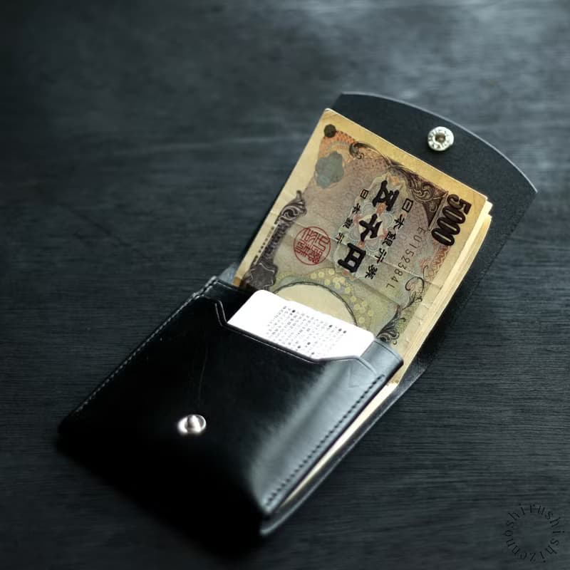 moneyclip folder 二つ折りの革財布