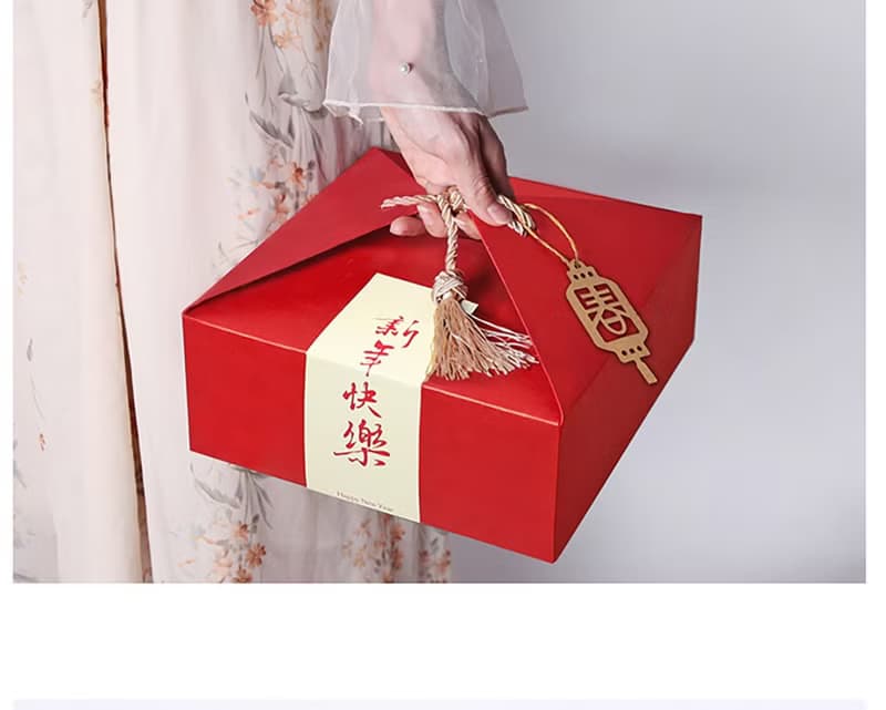 【禾果】蛇來運轉|大紅精緻果乾禮盒(罐裝四入)