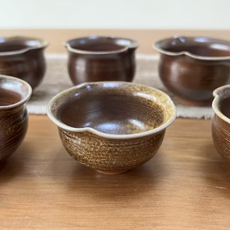 柴燒陶手作 花苞杯