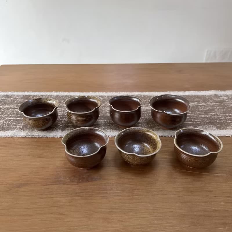 柴燒陶手作 花苞杯