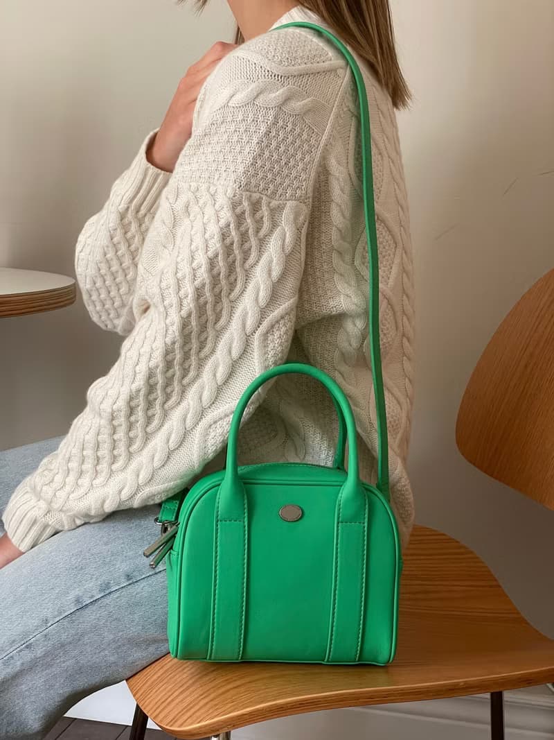 韓國 The Ally | MIA BAG | 綠色 | 牛皮手袋 斜背包