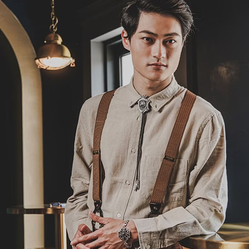 十二生肖 老虎 王者榮耀 保羅領帶 Bolo Tie 真皮皮繩 皮革項鍊