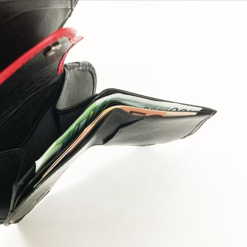 Classic ストーンウォレット 英国産ブライドルレザー×国内産仔牛革　BLACK