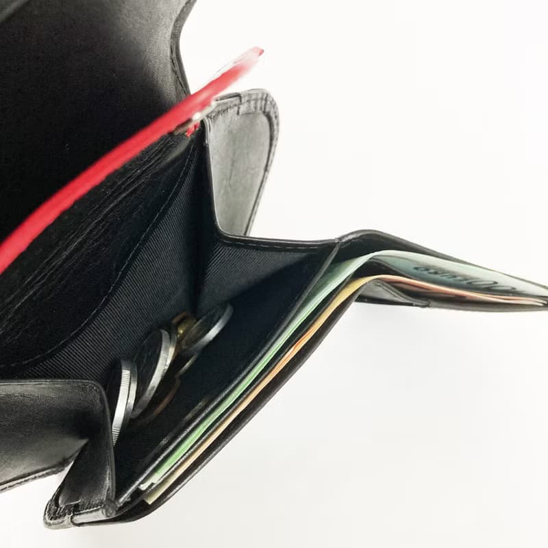 Classic ストーンウォレット 英国産ブライドルレザー×国内産仔牛革　BLACK