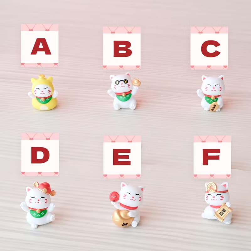 招財貓永生花玻璃罩、居家開運好物、成品、材料包、私約包課