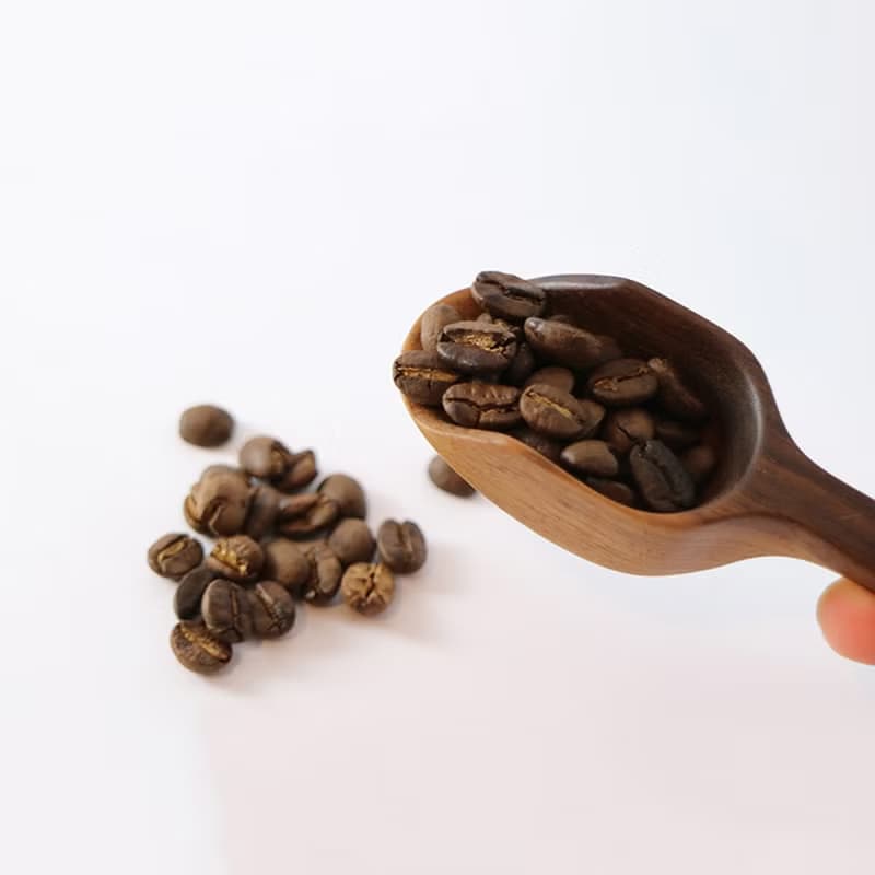 胡桃木手鑿河豚小勺