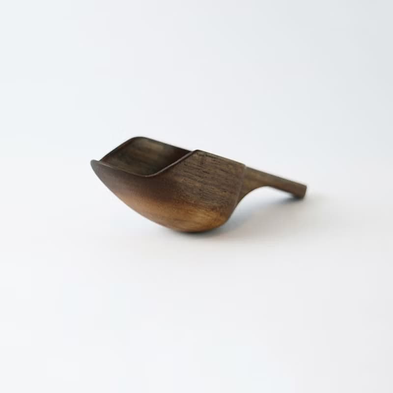 胡桃木手鑿河豚小勺