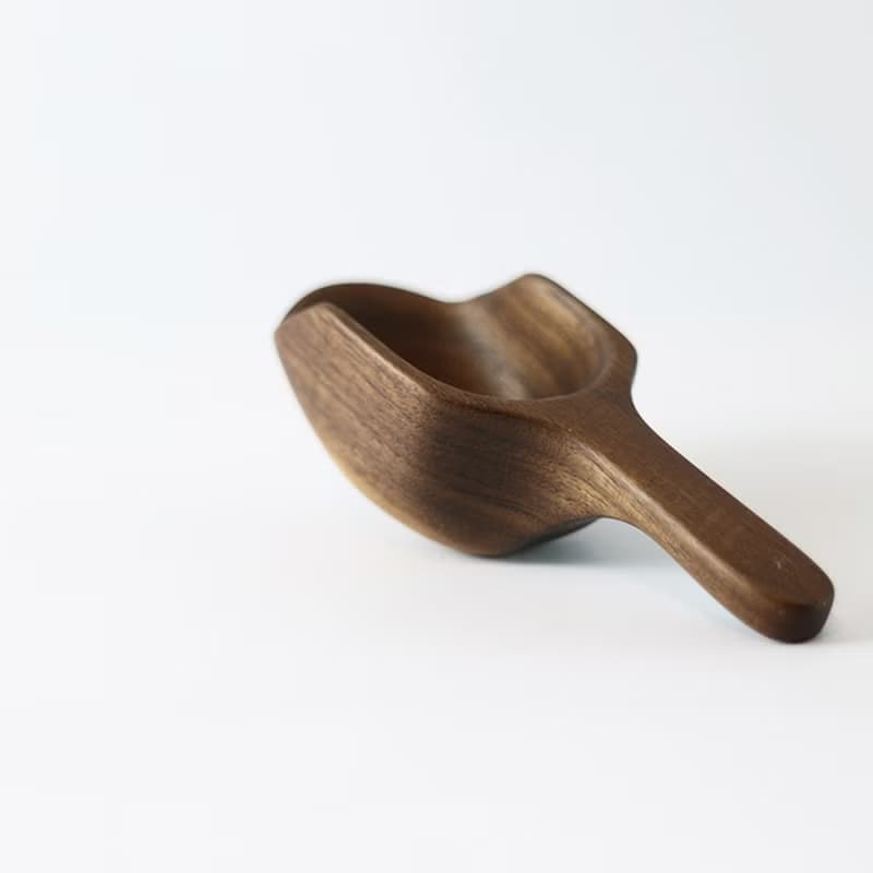 胡桃木手鑿河豚小勺