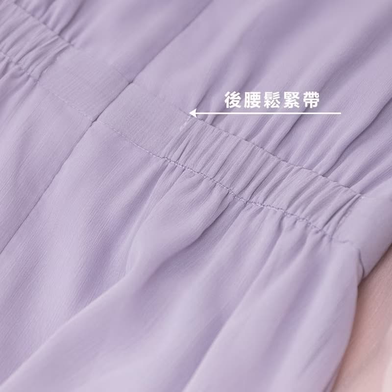 【MEDUSA】側抓褶飄逸雪紡直筒長洋裝-2色(M-XL) | 小禮服 雪紡