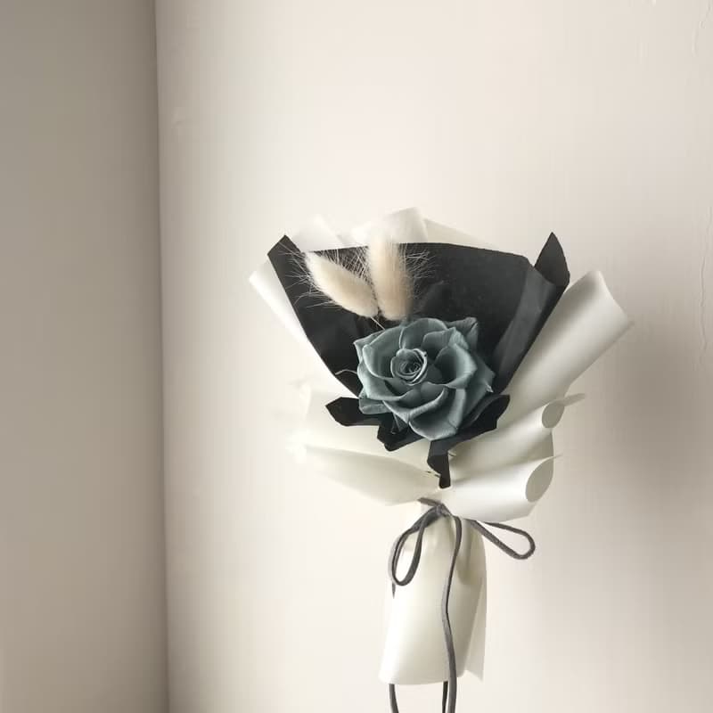 單朵永生花玫瑰花束 畢業花束 情人節花束 生日 週年 求婚