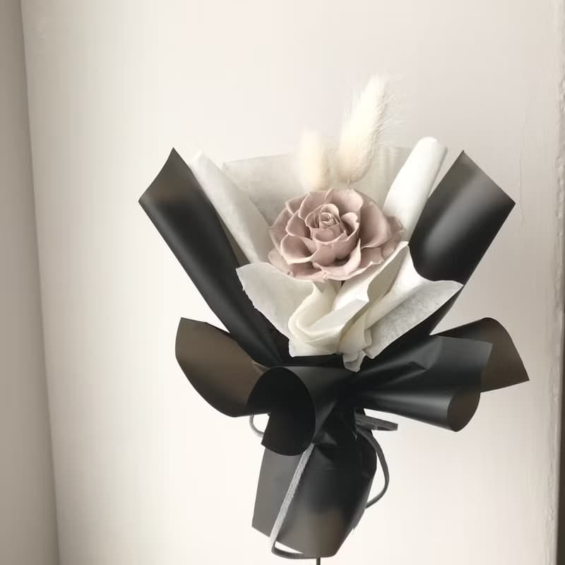 單朵永生花玫瑰花束 畢業花束 情人節花束 生日 週年 求婚