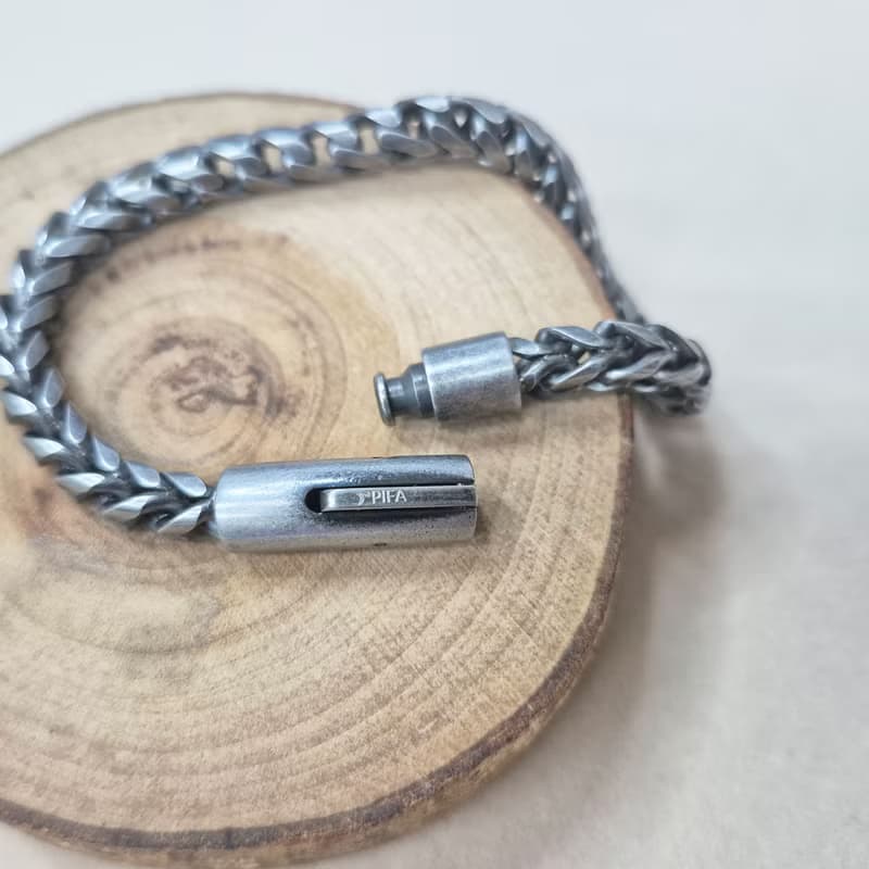 【比法一生】鋼手鍊— 嶺鍊  抗過敏 可洗澡 無須保養