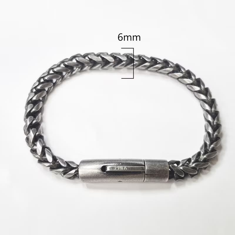 【比法一生】鋼手鍊— 嶺鍊  抗過敏 可洗澡 無須保養